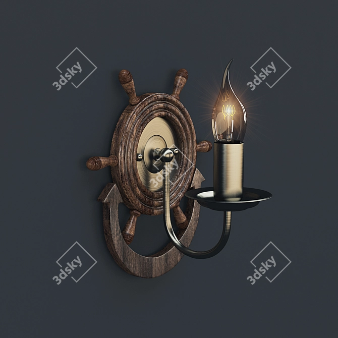 Maytoni Frigate Elegant Ceiling Light 3D model image 1