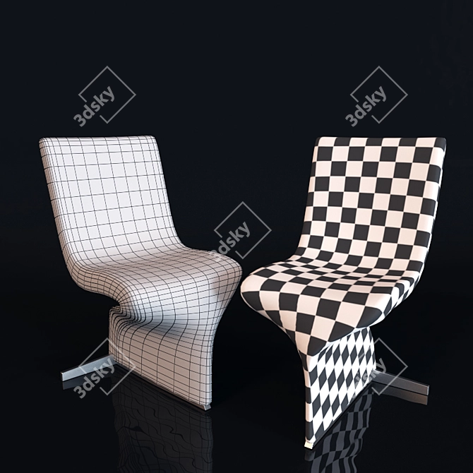 Romantic Twist Chair 3D model image 2