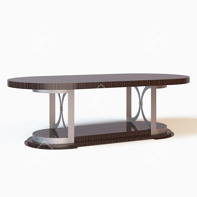 Elegant Aragona Vittoria Dining Table 3D model image 1