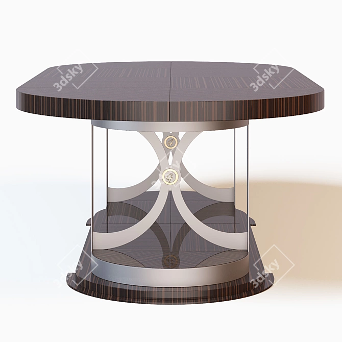 Elegant Aragona Vittoria Dining Table 3D model image 2