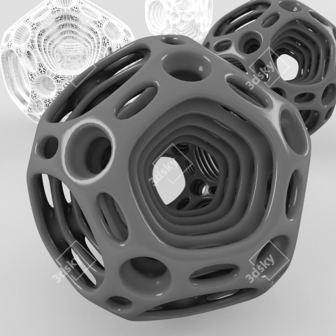 Rustic Nest Decor Ball 3D model image 3