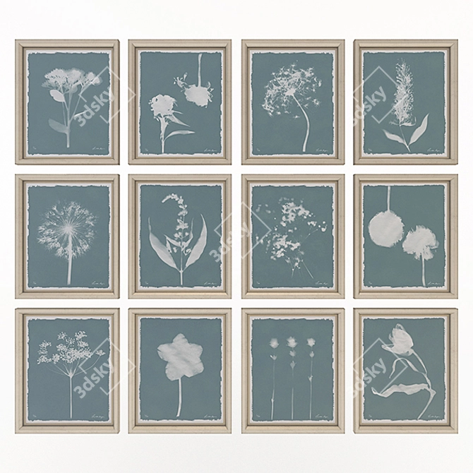 Wild Meadow Flowers 3D Model 3D model image 1