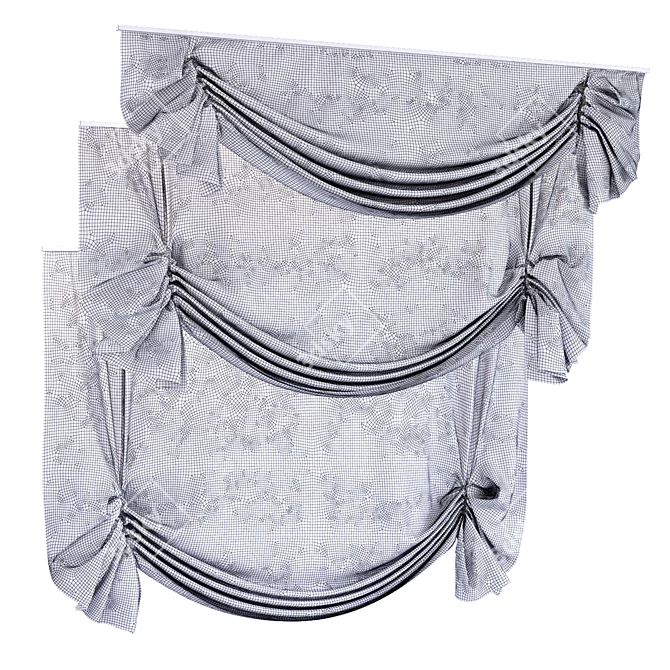 Versatile English Blind: 3 Adjustable Positions 3D model image 3