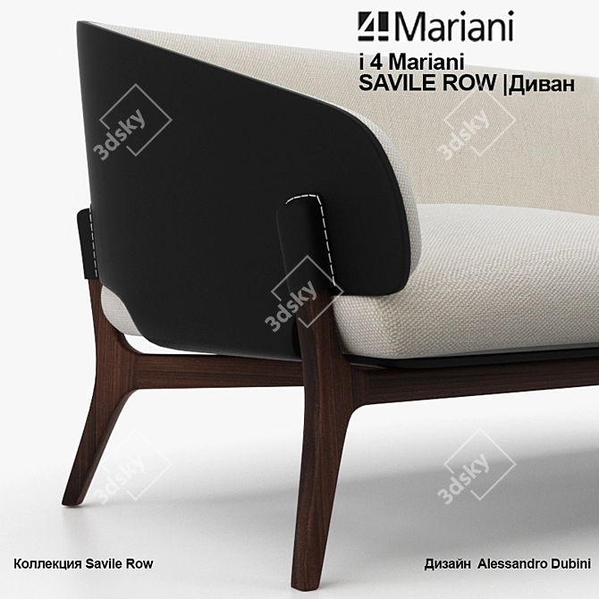 Elegant Mariani SAVILE ROW 3D model image 2