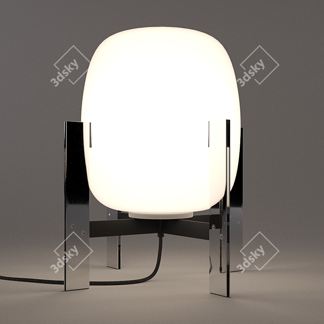 Poligon Metal Table Lamp 3D model image 2