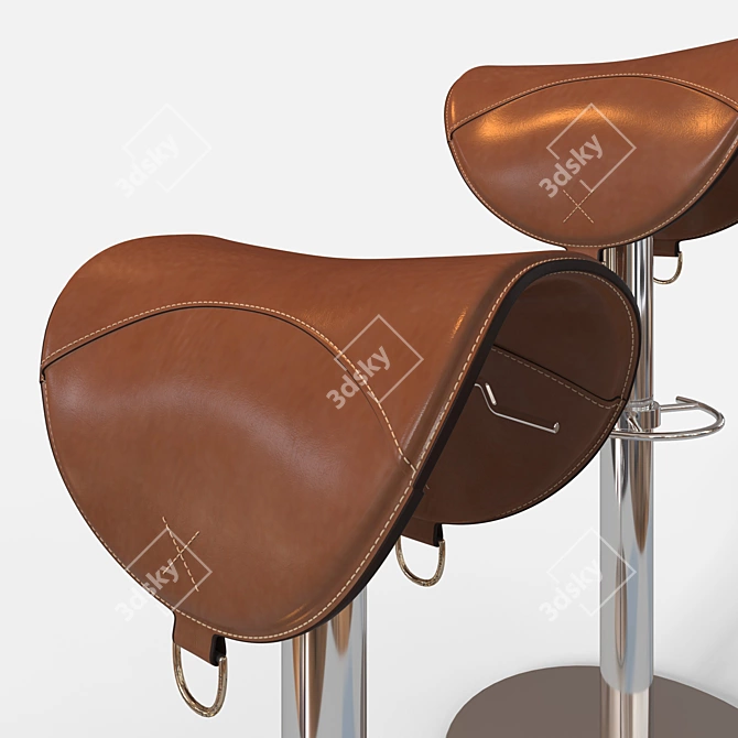 Rodeo Bar Stool: Style and Comfort 3D model image 2