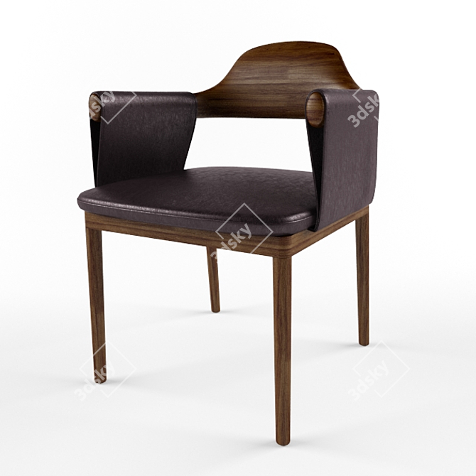 Title: Elegant TR Larzia Chair 3D model image 1