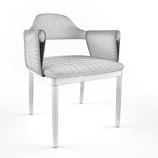 Title: Elegant TR Larzia Chair 3D model image 3