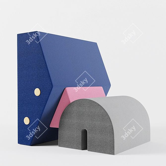 Osandoos Keystone Chair: Stylish and Compact 3D model image 1