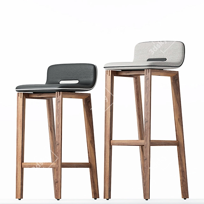 Sleek and Stylish: Barstool Ark 3D model image 1