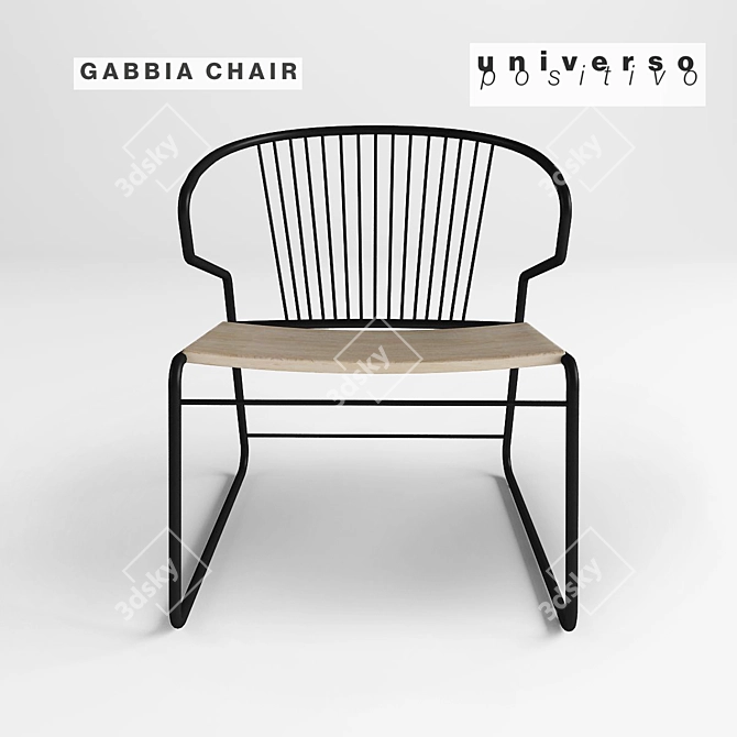 GABBIA Ethnically Inspired Chair 3D model image 3
