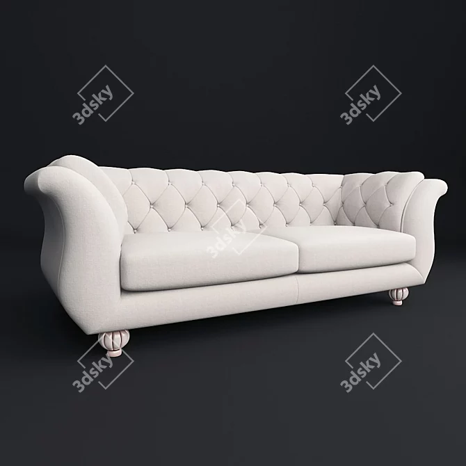 Capoliveri 220: Stylish Sofa for Modern Living Spaces 3D model image 1