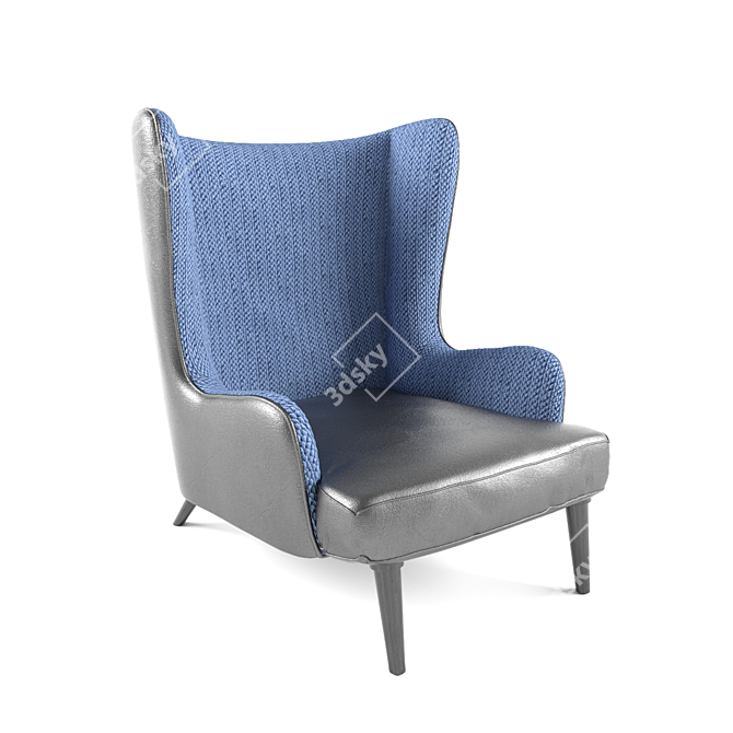 Eleganza Chair: The Ultimate in Il Loft Luxury 3D model image 1