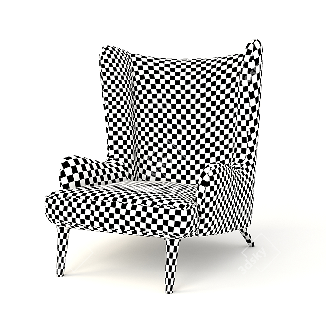 Eleganza Chair: The Ultimate in Il Loft Luxury 3D model image 2