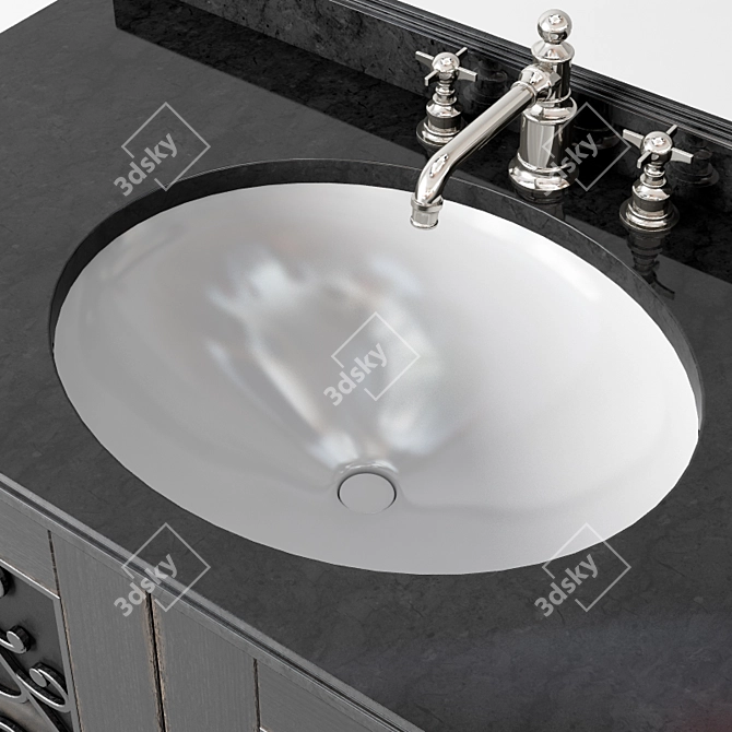 Timeless Sink: 110x60x88 cm 3D model image 3