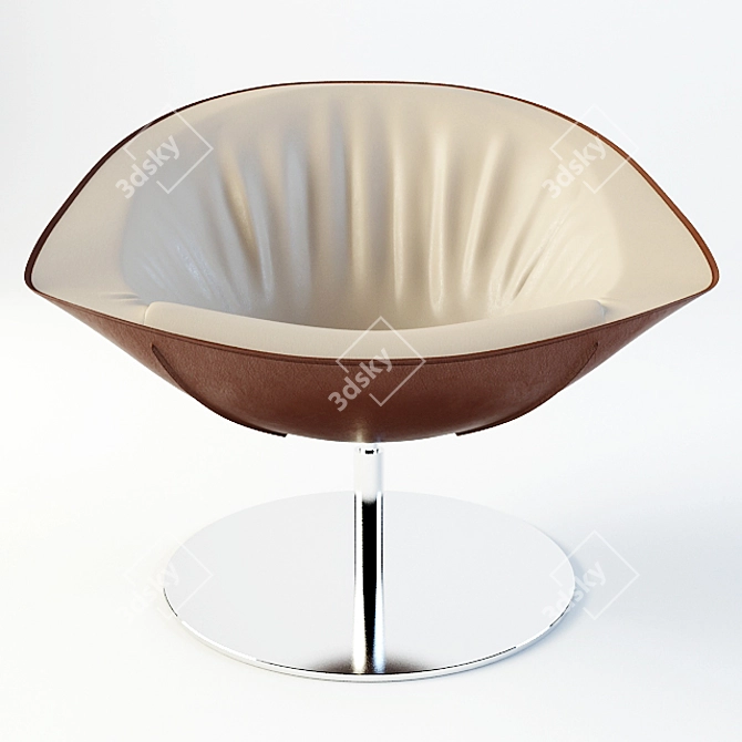 Modern Kastel Stool: Versatile Conference Seating 3D model image 2