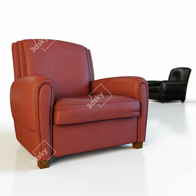Custom Photo Modeled Armchair 3D model image 1