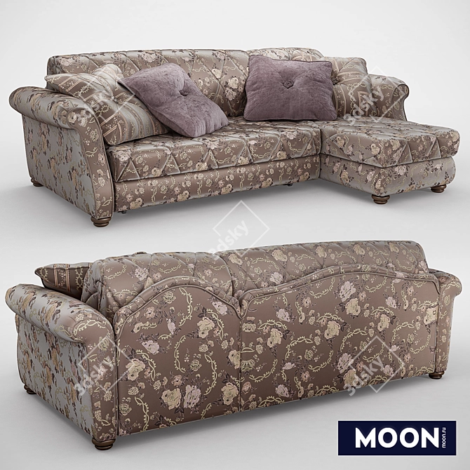 Elegant Moon 053 Sofa 3D model image 1