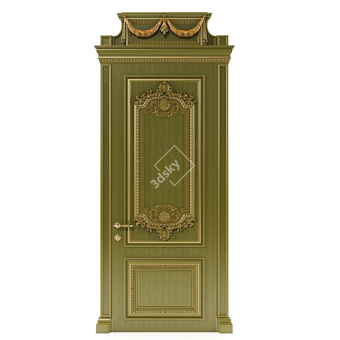 Modern Russian Style Door 3D model image 1