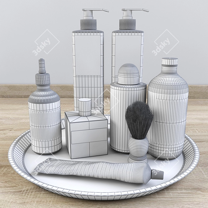 Modern Bathroom Decor Set: 3Ds Max, V-Ray 3D model image 2