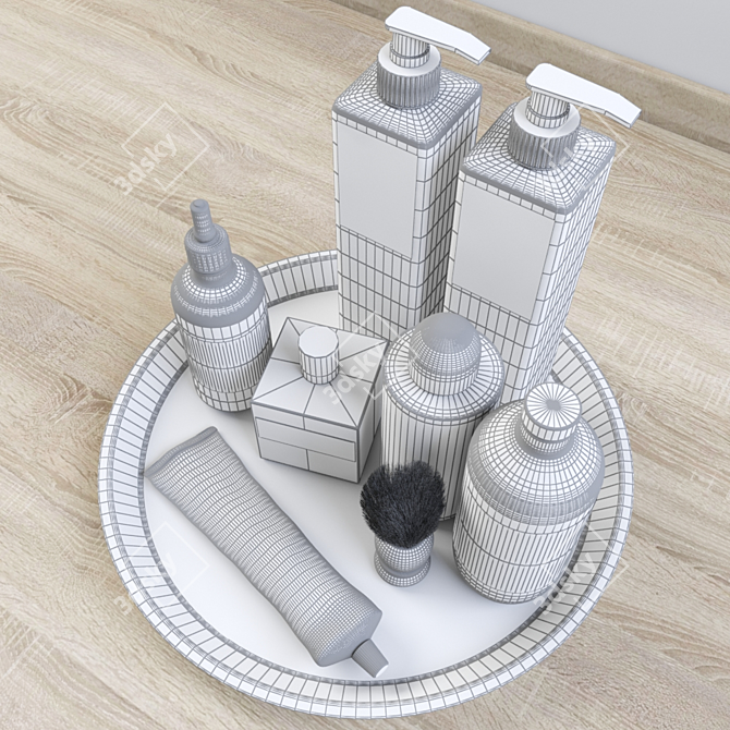 Modern Bathroom Decor Set: 3Ds Max, V-Ray 3D model image 3
