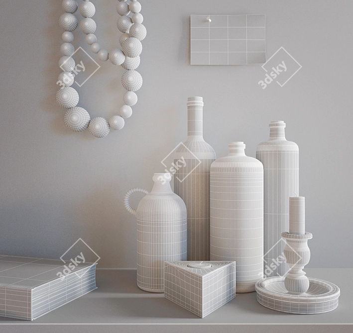 Stylish Interior Accessories 3D model image 2