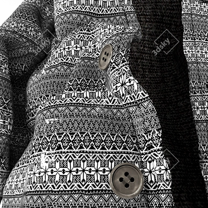 Boyfriend's Dream Coat - Relaxed Fit 3D model image 2