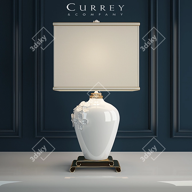 Elegant Minuet Table Lamp 3D model image 1