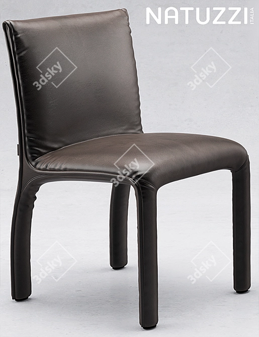Natuzzi Hedi: Elegant Table & Chairs 3D model image 2