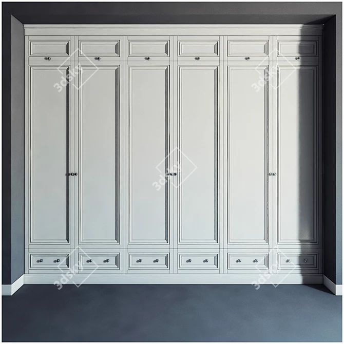 Modular Individual Project Cabinet/Wardrobe 3D model image 3