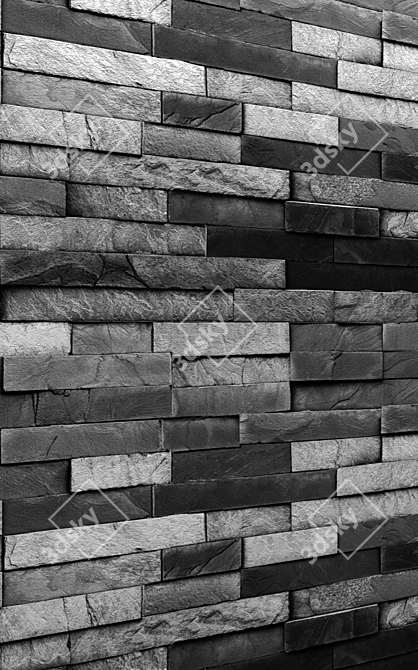 Sturdy Stone Walls 3D model image 3