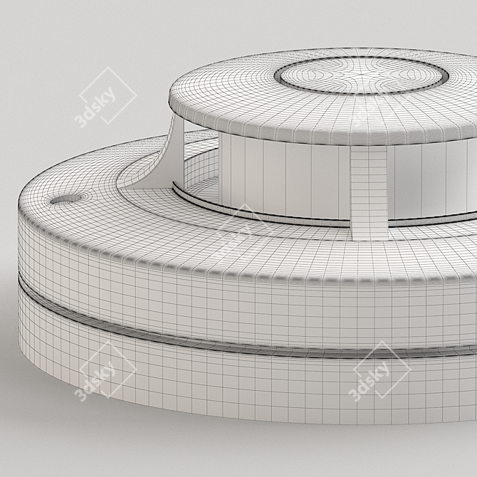 Sleek Fire Sensor 3D model image 2