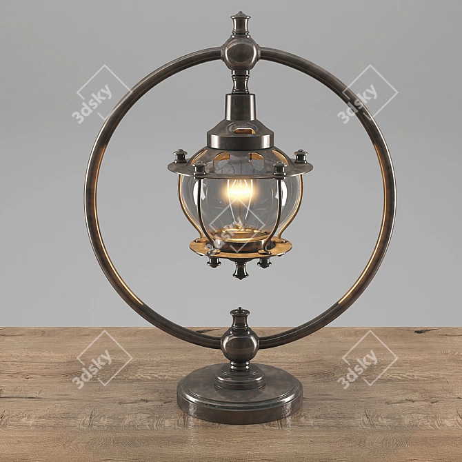 Modern Metal Table Lamp "Ringo 3D model image 1