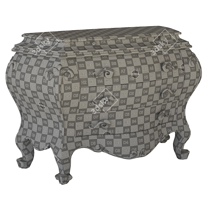 Classic Chest of Drawers: Giusti Portos Marchese 263 3D model image 2