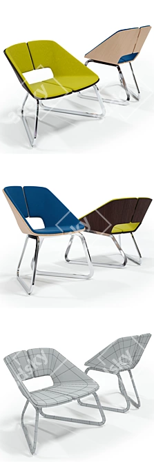INFINITI Hug Sledge: Modern Comfort in a Sleek Design 3D model image 2