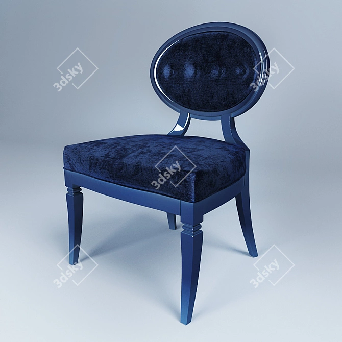 Elledue Chair: Italian Novecento Elegance 3D model image 1