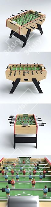 Valencia Table Football 3D model image 2