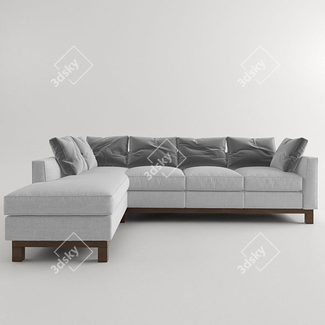 Cozy Clifton Chair: Mitchell Gold 3D model image 2