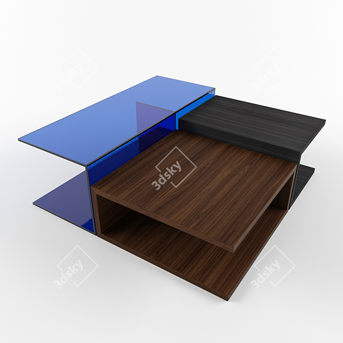 Minimalist Duo: Ligne Roset UN & DEUX 3D model image 1