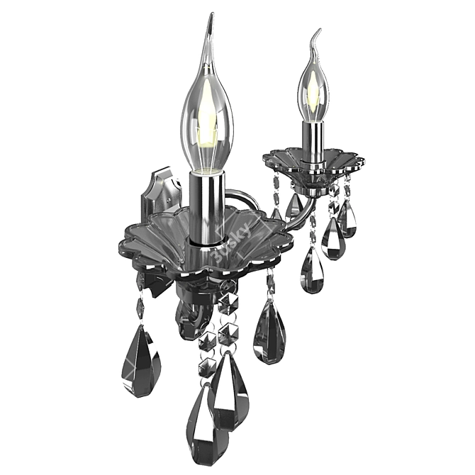 Modern Chrome E14 Bra – 200х300mm 3D model image 2