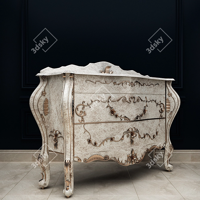 Luxurious Classic Sink by Mobili di Castello 3D model image 2