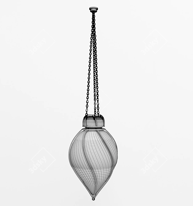 Vibrant Pendant Light 3D model image 3