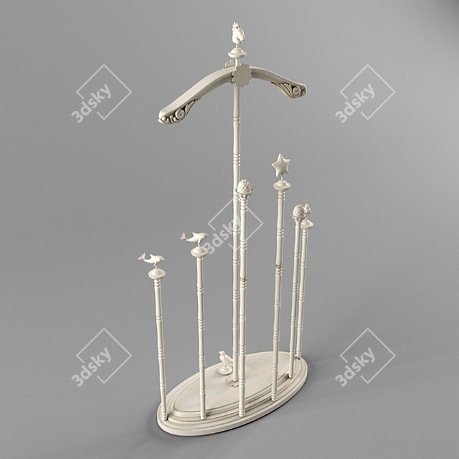 Elegant Children's Coat Rack - SAVIO FIRMINO 3099 3D model image 2