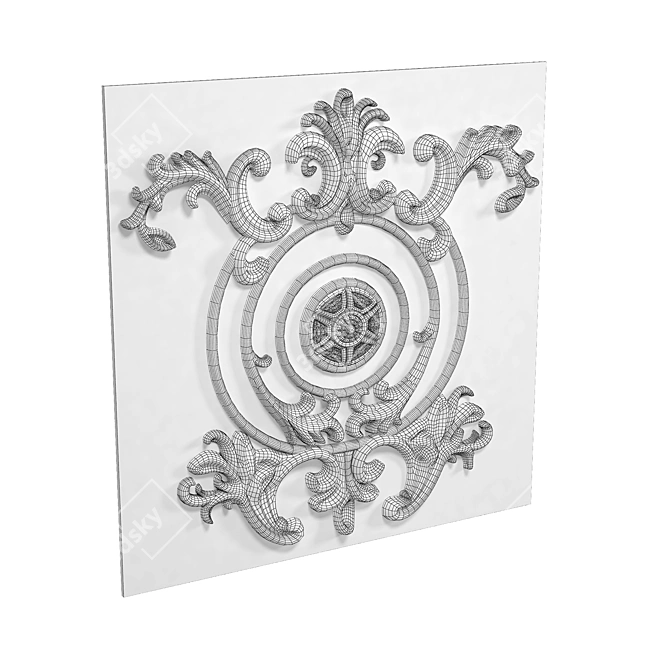 Classic 3D Decorative Panel 3D model image 3