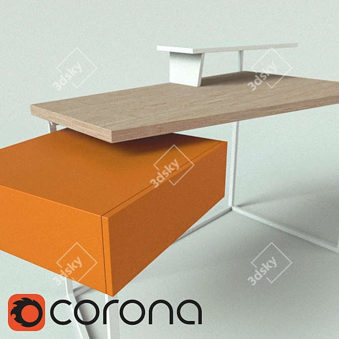 Sleek Layers Table 3D model image 3