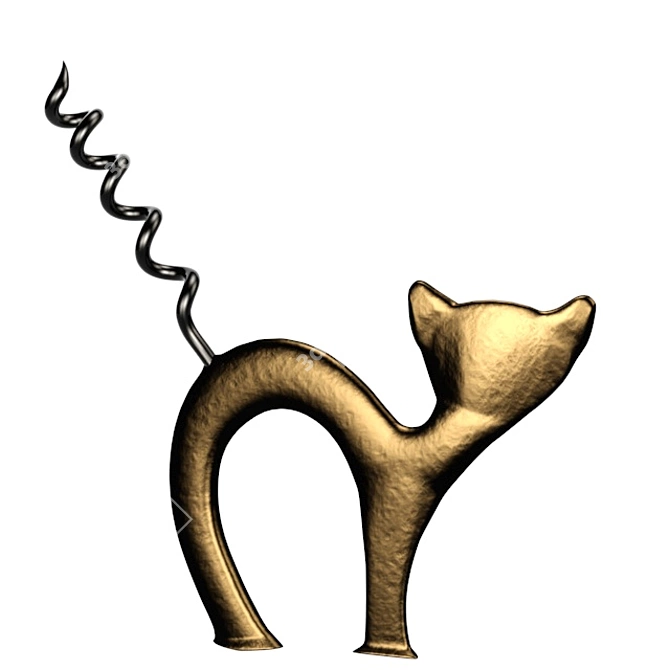 Handcrafted Corkscrew 3D model image 2