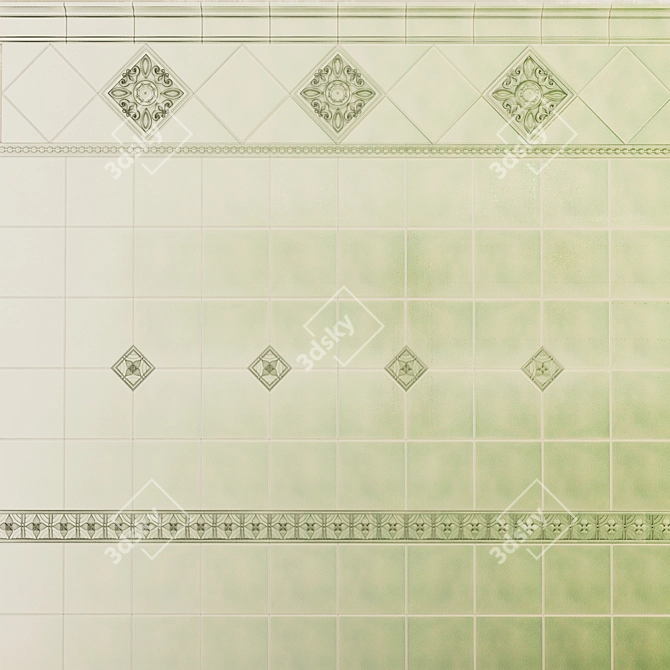 Italian Ceramic Tile Collection 3D model image 1