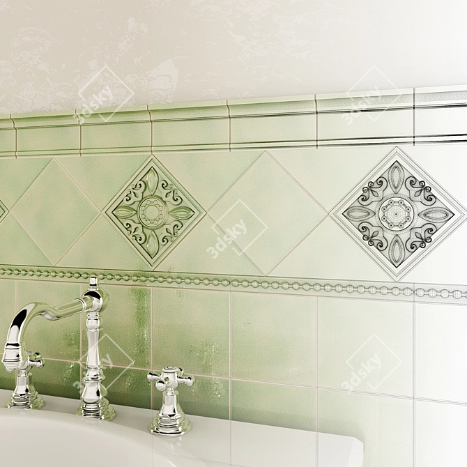 Italian Ceramic Tile Collection 3D model image 2