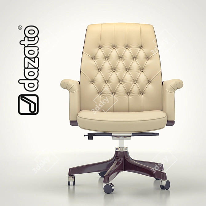 Elegant Opera B High Back Chair 3D model image 1