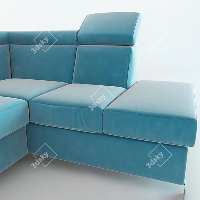 Cleo Transforming Sofa: Stylish Comfort for Your Home 3D model image 2